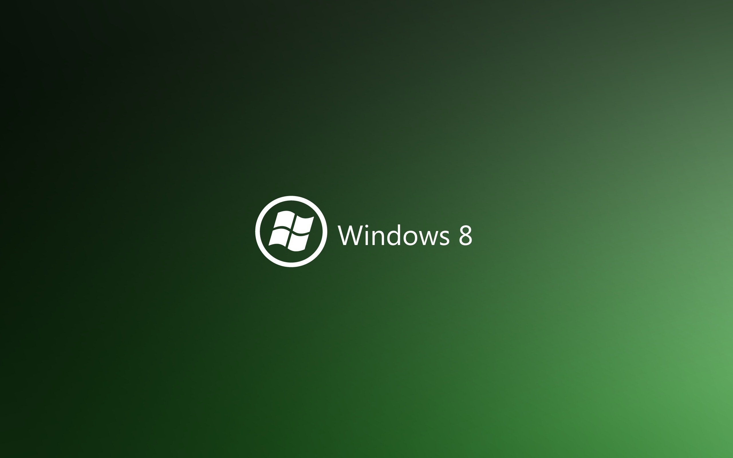 Green Windows 8 for 2560 x 1600 widescreen resolution