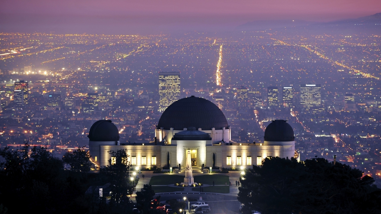 Griffith Observatory Los Angeles for 1280 x 720 HDTV 720p resolution