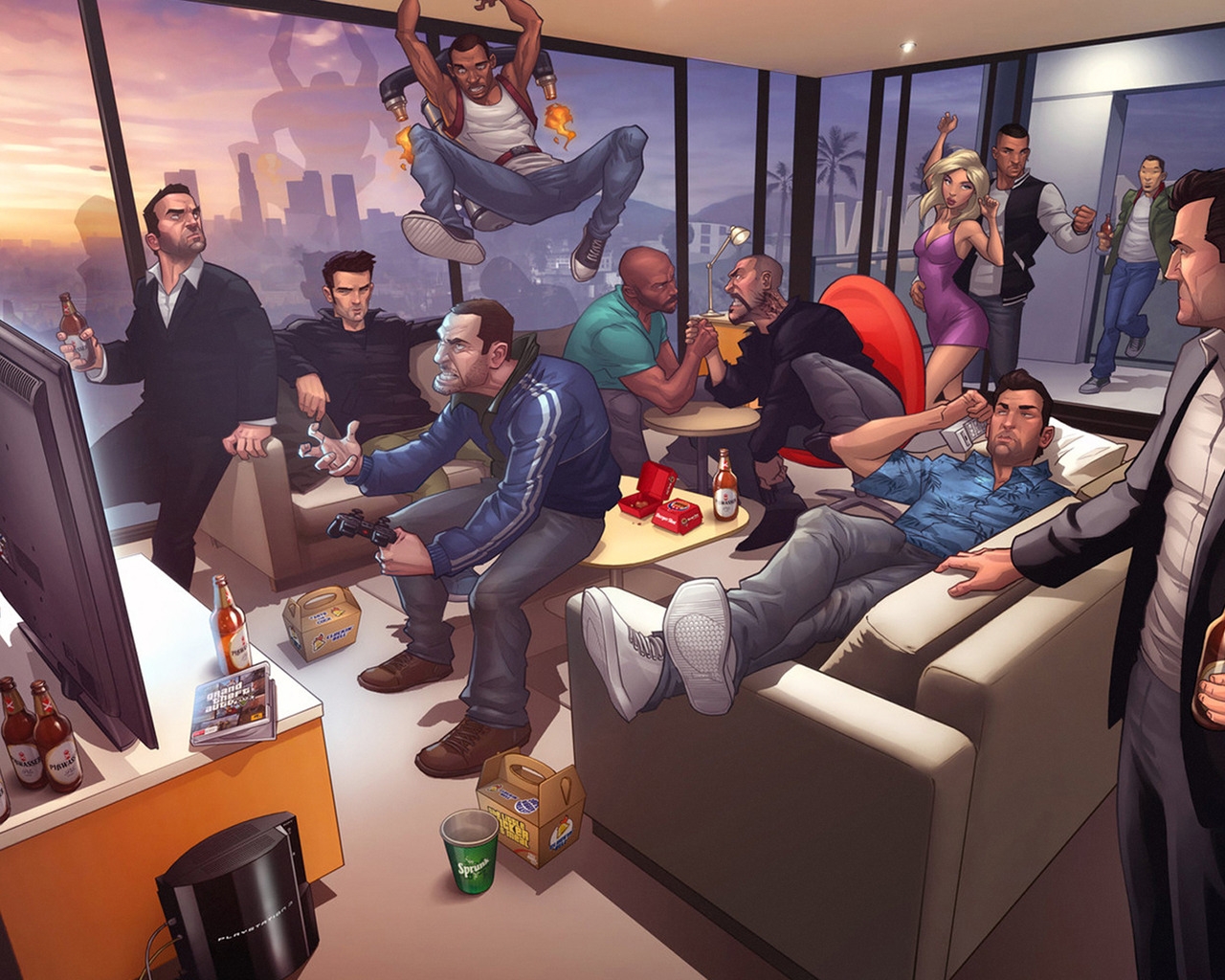 GTA Characters for 1280 x 1024 resolution