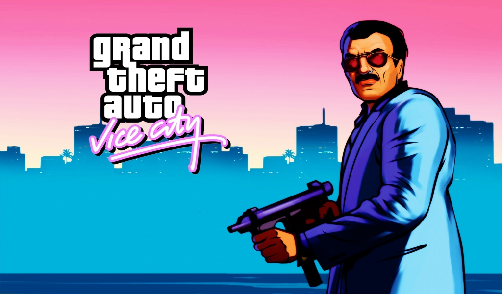 GTA Vice City Game for 1024 x 600 widescreen resolution