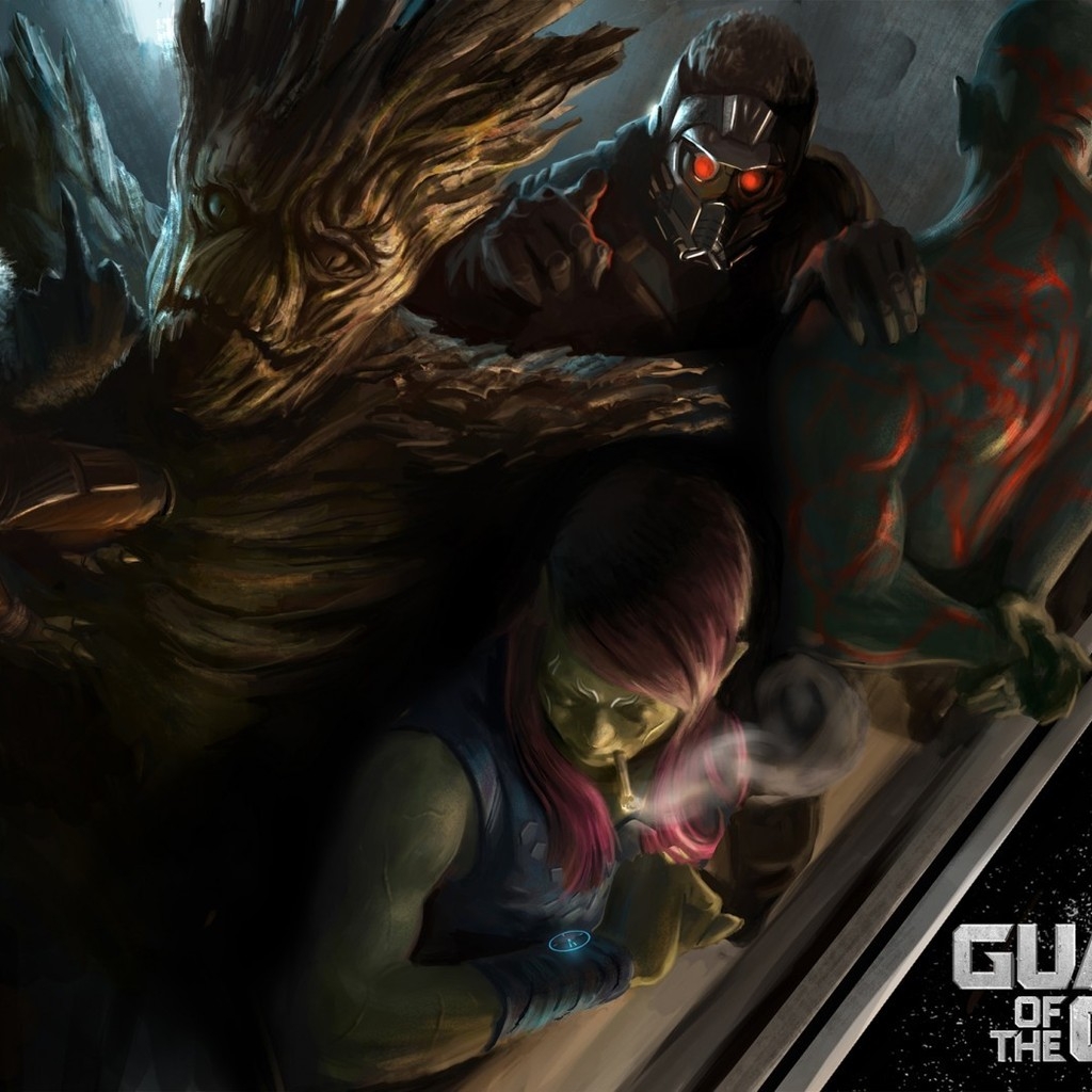 Guardians of the Galaxy Poster for 1024 x 1024 iPad resolution