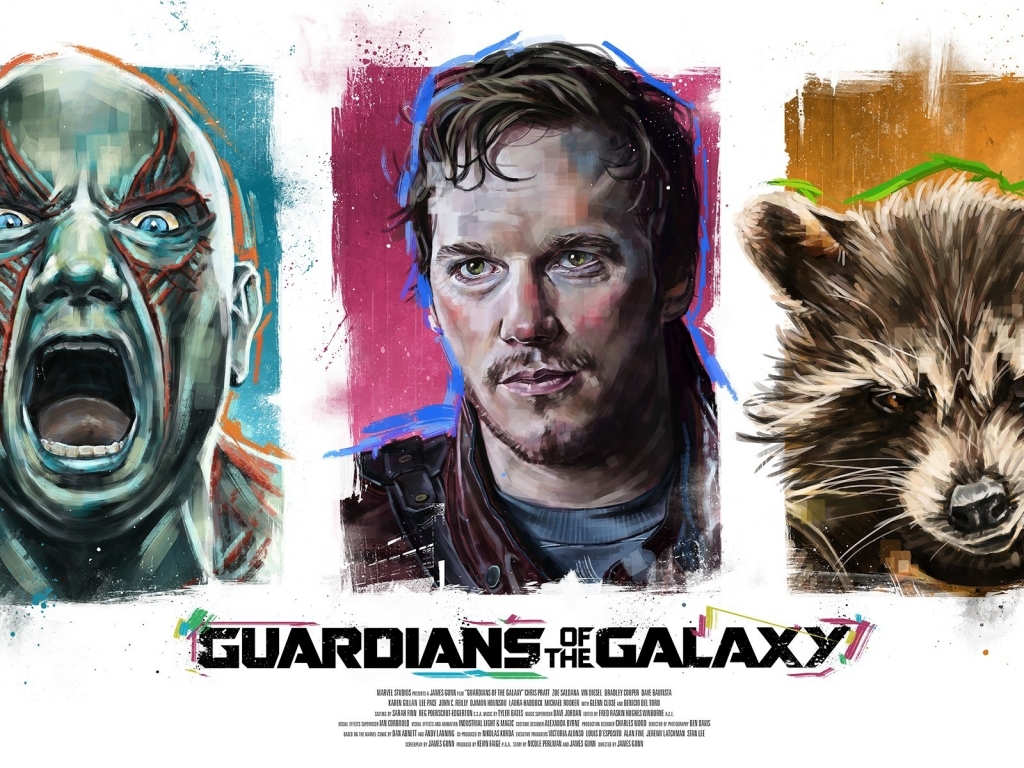 Guardians of the Galaxy Poster Artwork for 1024 x 768 resolution