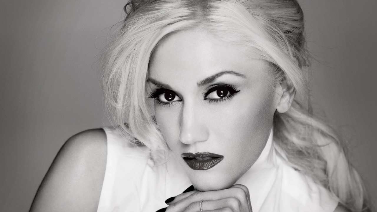 Gwen Stefani Black and White for 1280 x 720 HDTV 720p resolution