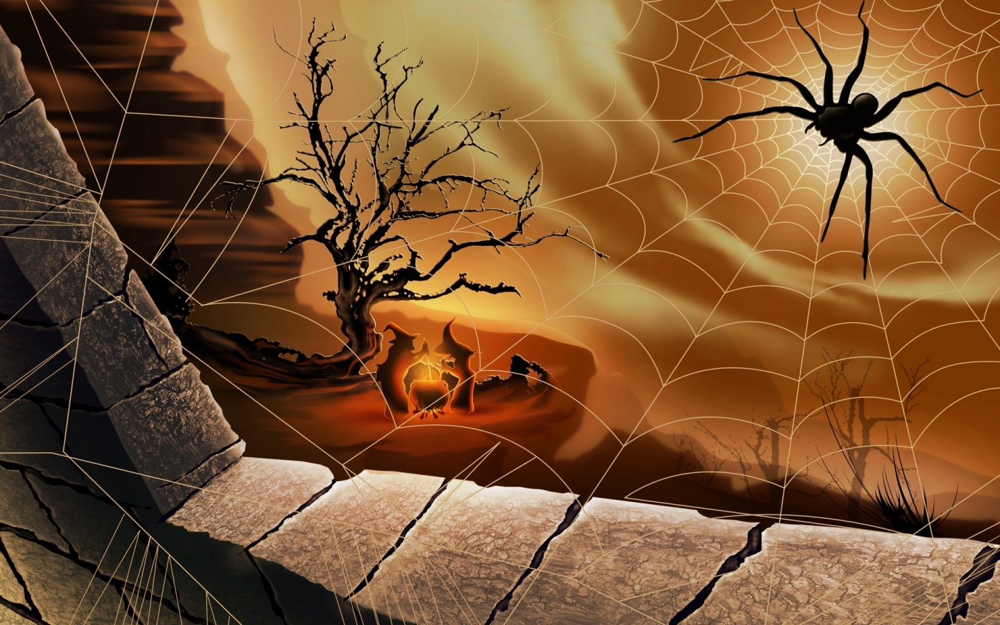 Halloween Spider for 1440 x 900 widescreen resolution