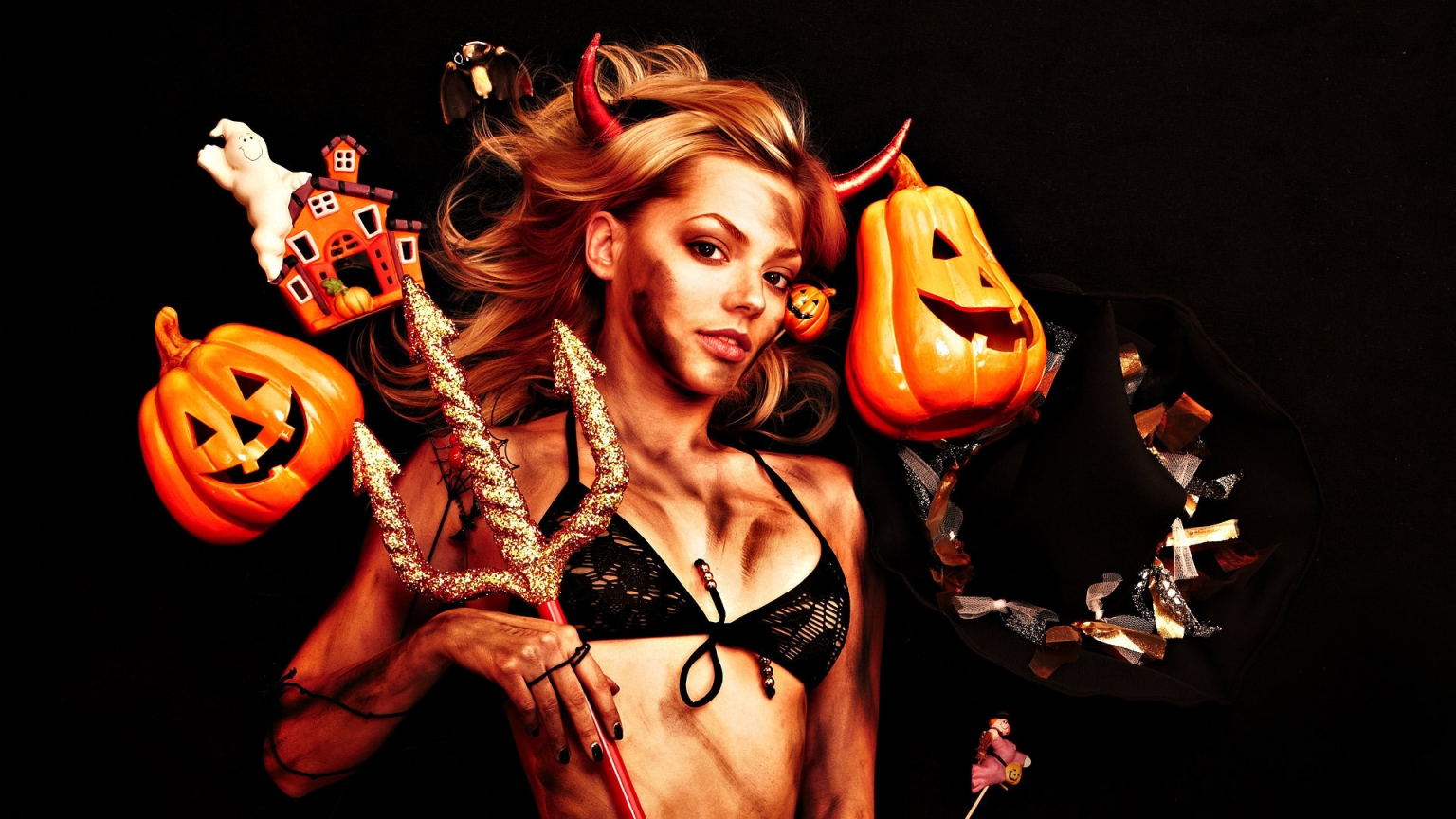 Halloween Young Witch for 1536 x 864 HDTV resolution