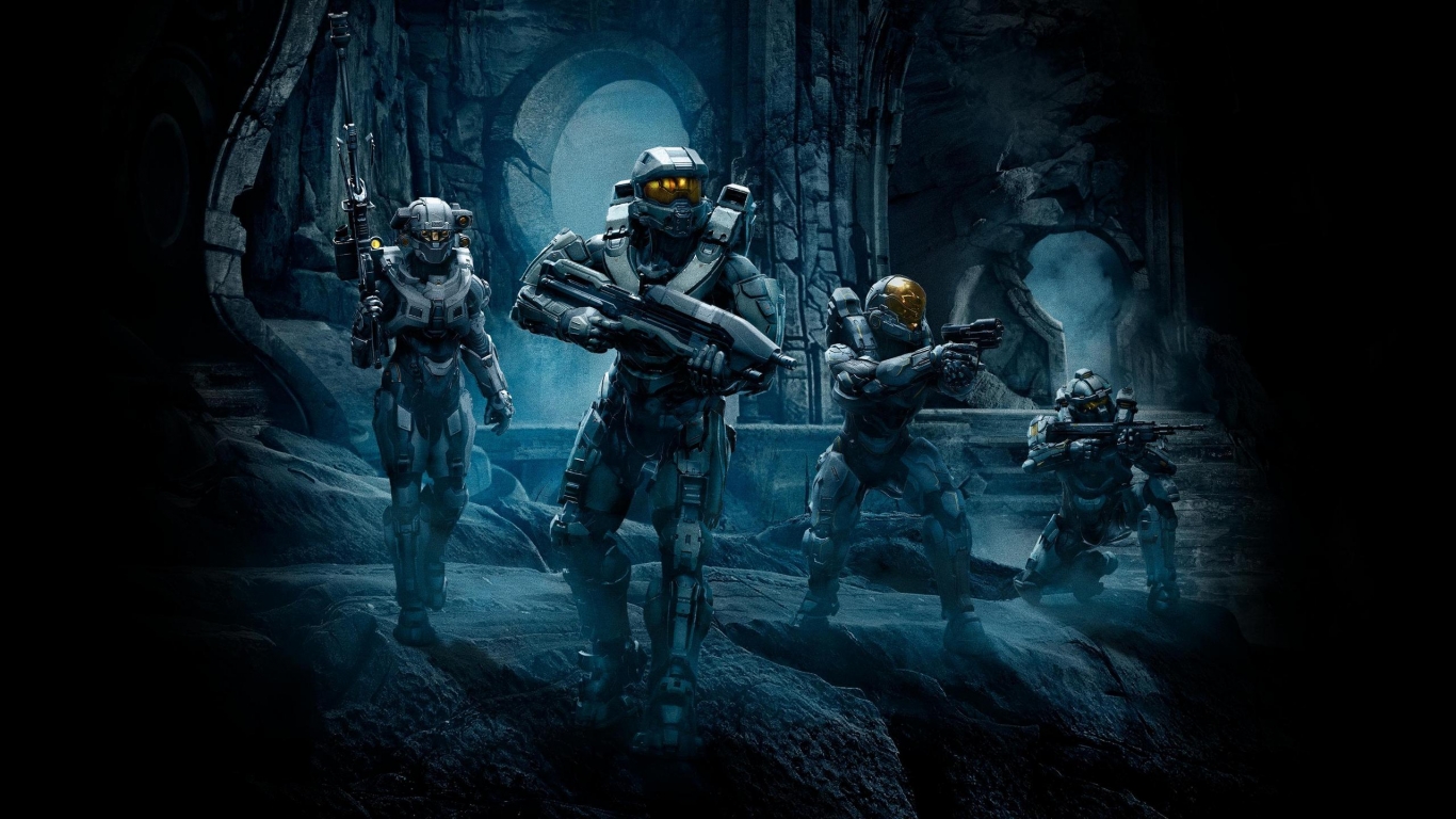 Halo 5 Characters for 1366 x 768 HDTV resolution