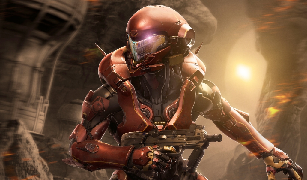 Halo 5 Soldier for 1024 x 600 widescreen resolution