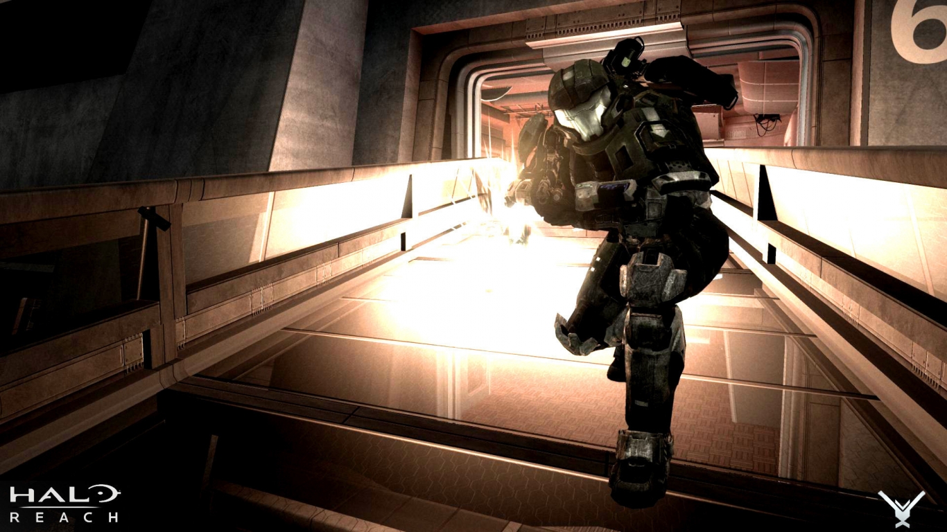 Halo Reach Character for 1366 x 768 HDTV resolution