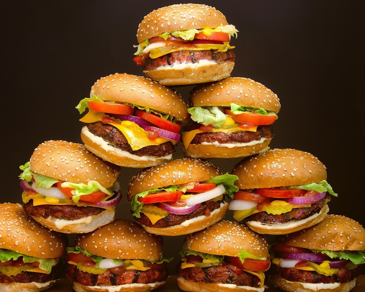 Hamburgers  for 1280 x 1024 resolution
