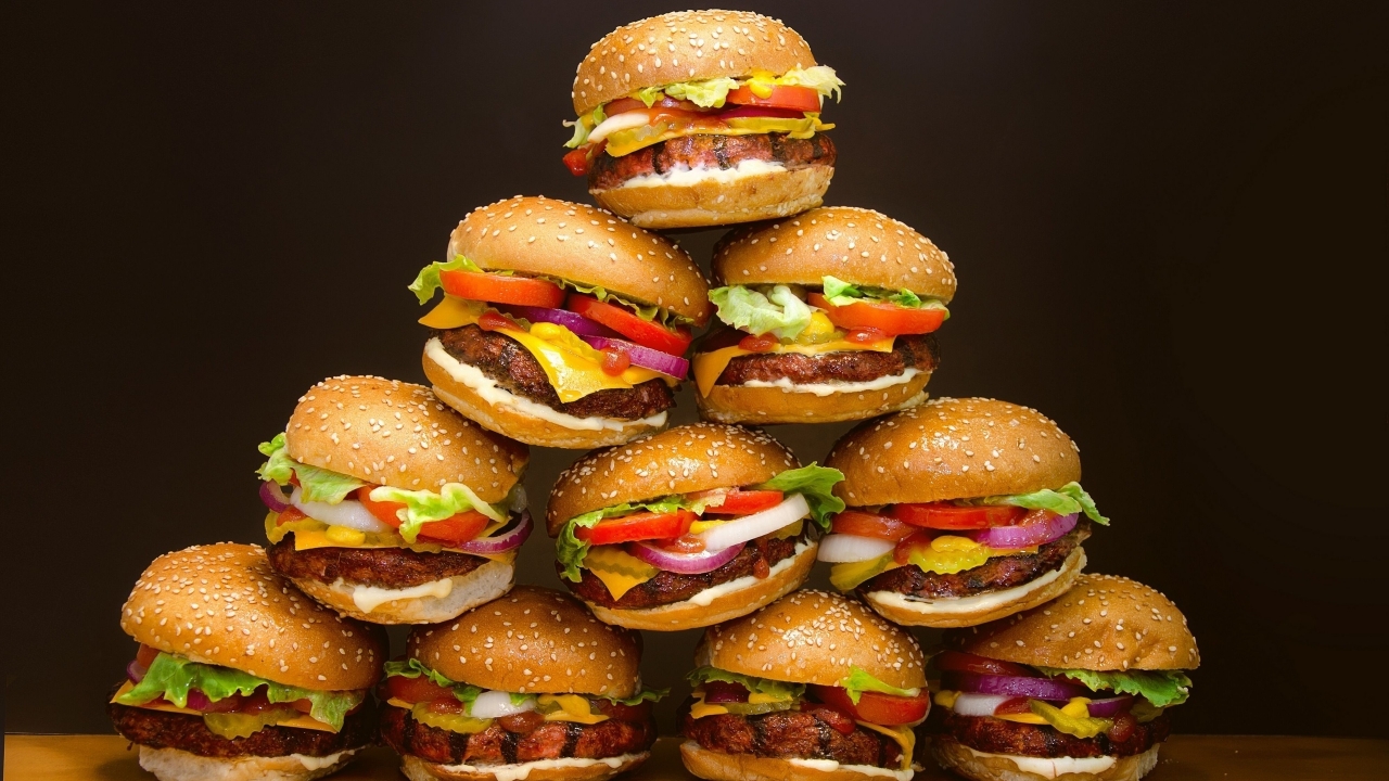 Hamburgers  for 1280 x 720 HDTV 720p resolution