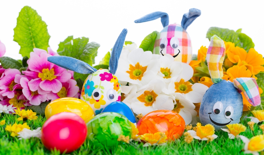 Handcrafted Easter Eggs for 1024 x 600 widescreen resolution