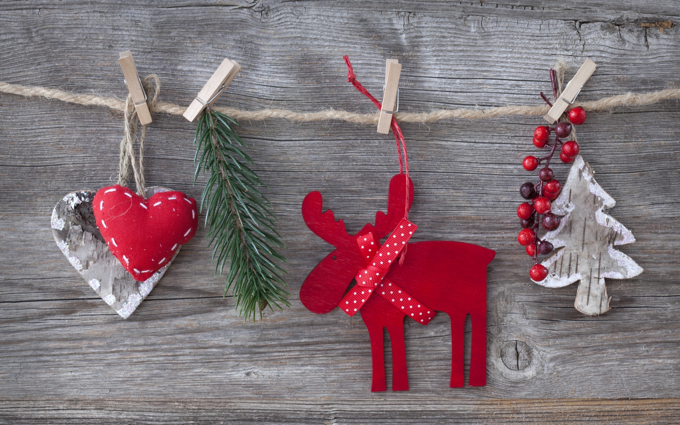 Handmade Ornaments for Christmas for 2880 x 1800 Retina Display resolution