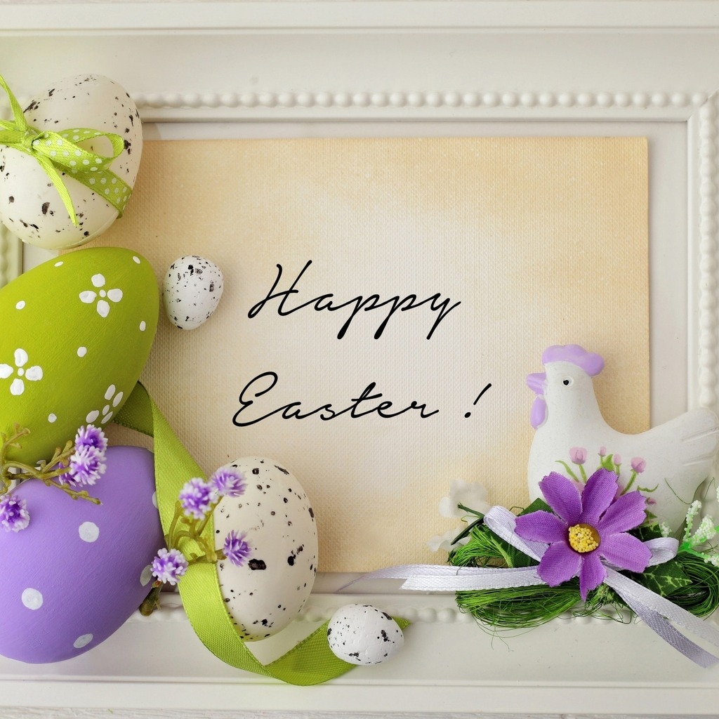 Happy Easter 2015 for 1024 x 1024 iPad resolution