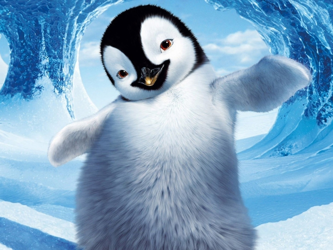 Happy Feet Penguin for 1152 x 864 resolution