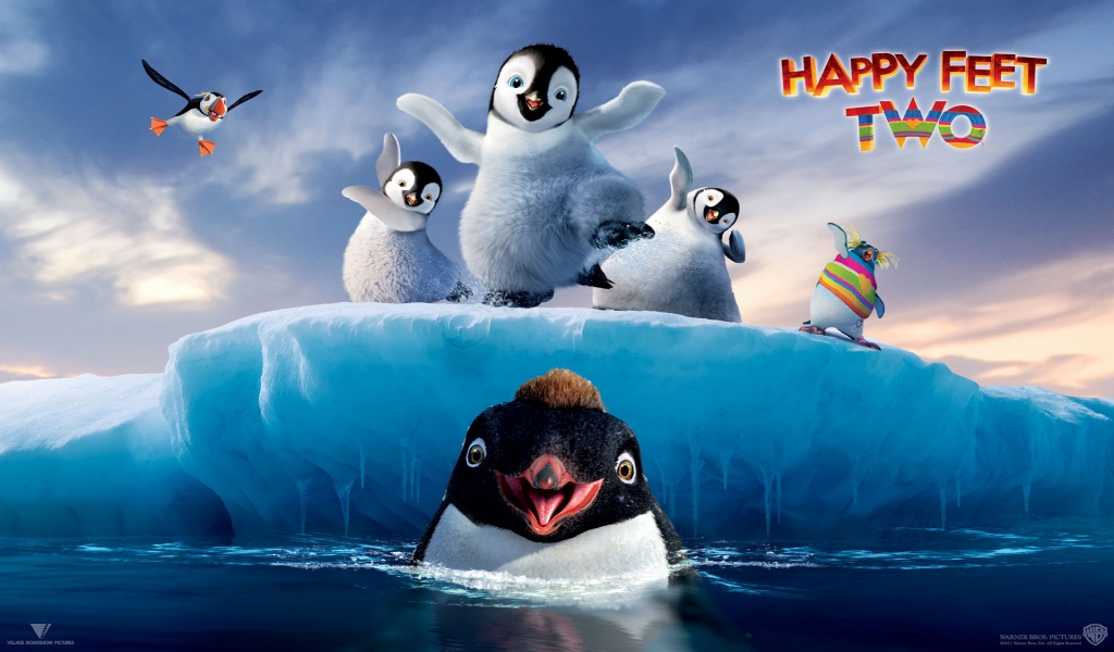 Happy Feet Two for 1024 x 600 widescreen resolution