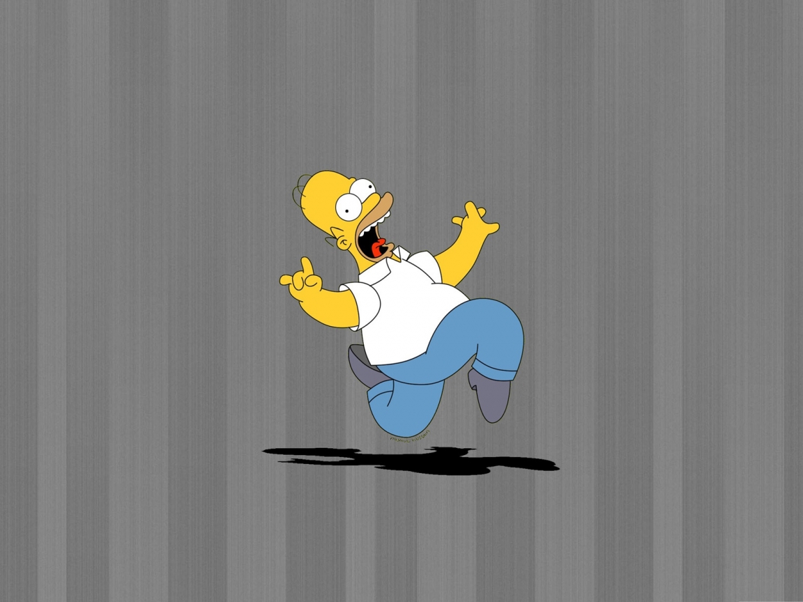 Happy Homer Simpson for 1152 x 864 resolution