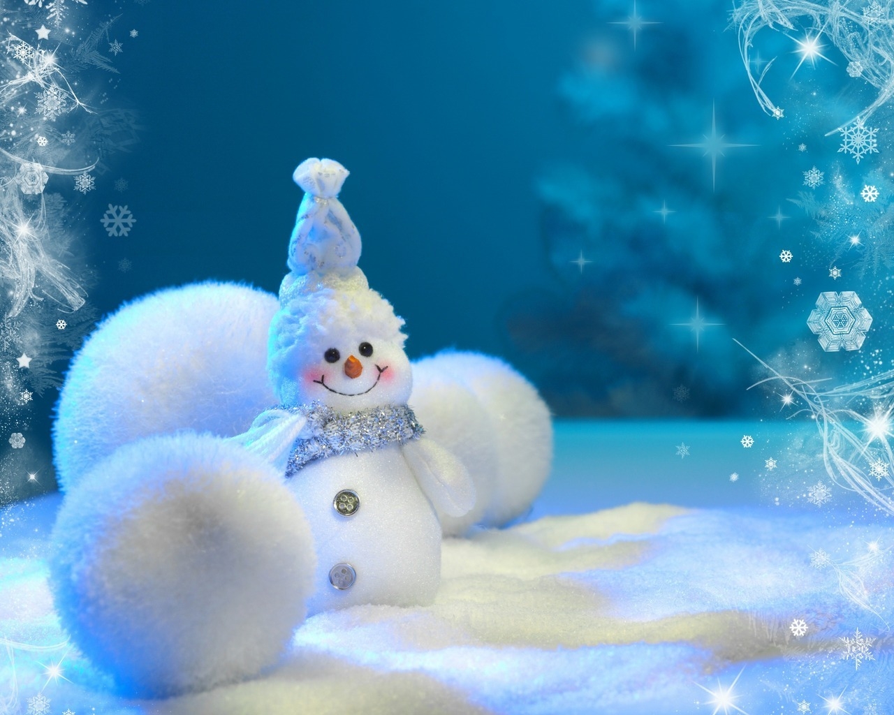 Happy Little Snowman for 1280 x 1024 resolution