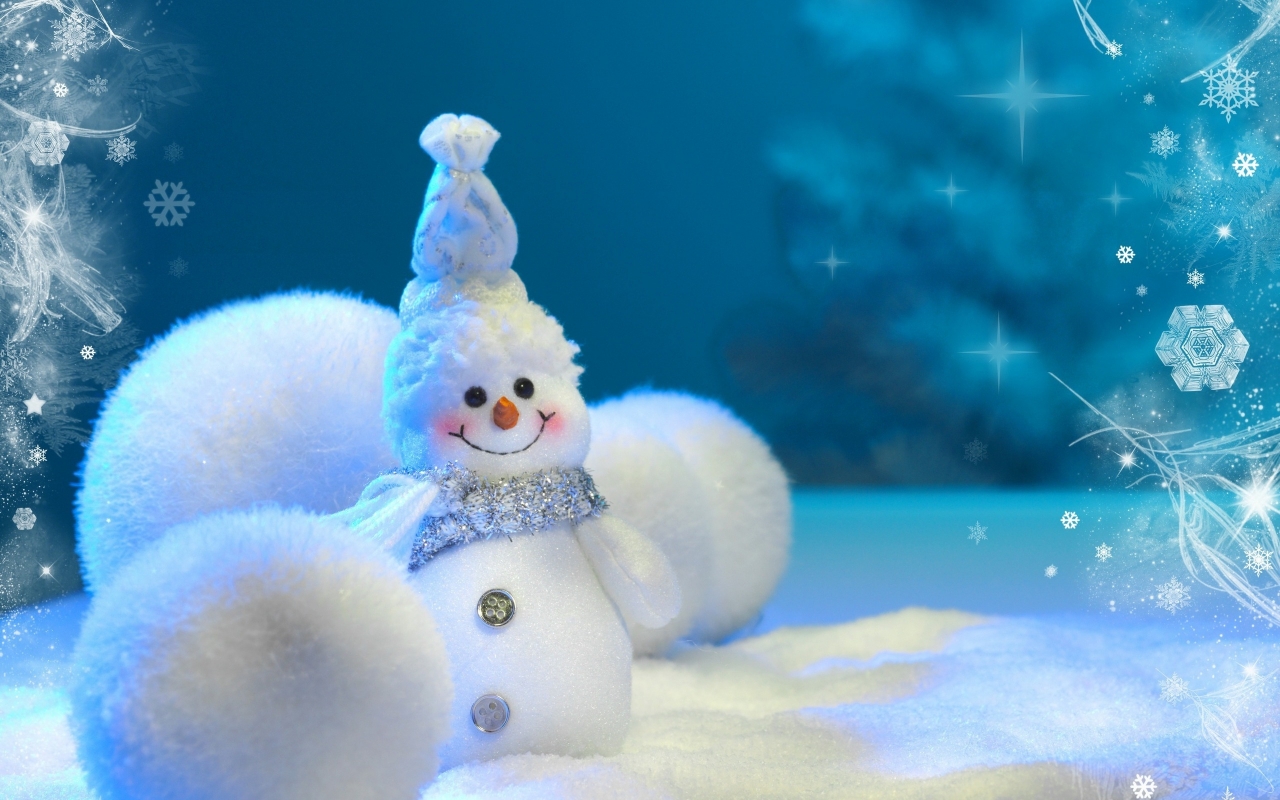 Happy Little Snowman for 1280 x 800 widescreen resolution