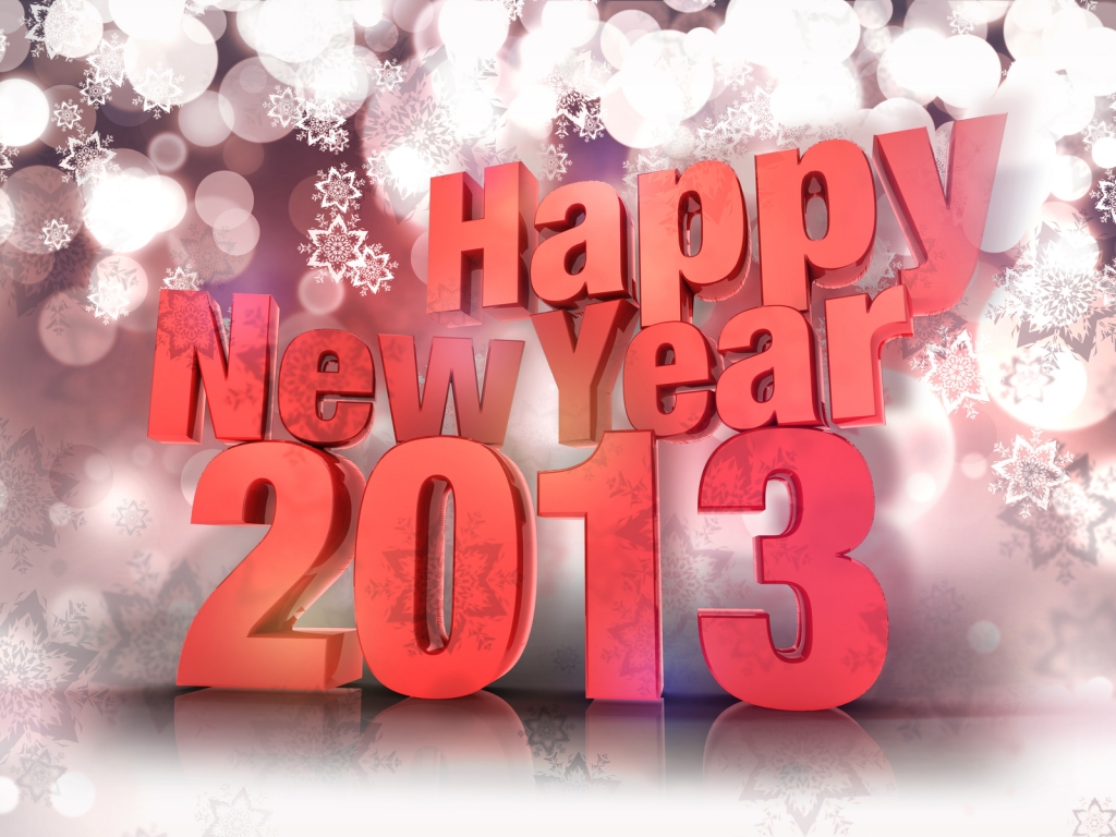 Happy New 2013 for 1024 x 768 resolution