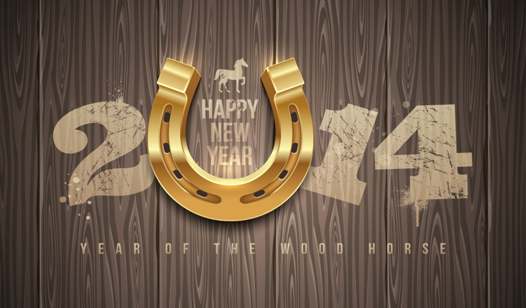 Happy New 2014 for 1024 x 600 widescreen resolution