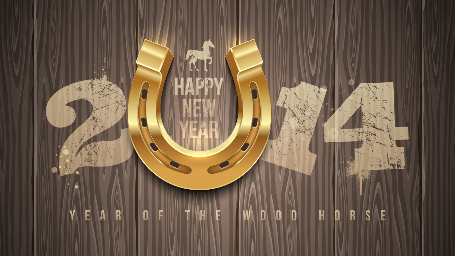 Happy New 2014 for 1536 x 864 HDTV resolution