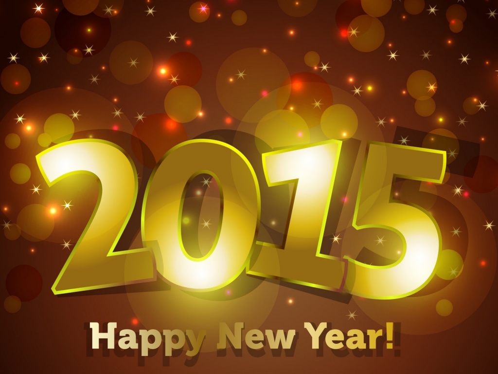 Happy New 2015  for 1024 x 768 resolution