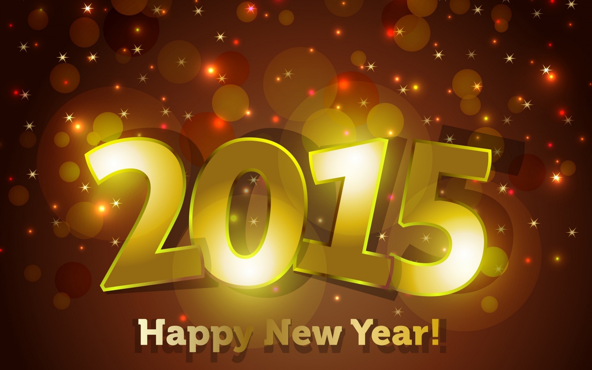 Happy New 2015  for 1920 x 1200 widescreen resolution