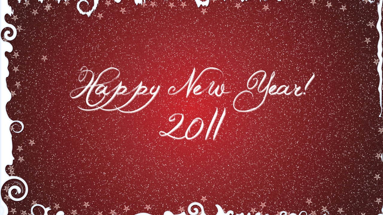Happy New Year 2011 for 1280 x 720 HDTV 720p resolution
