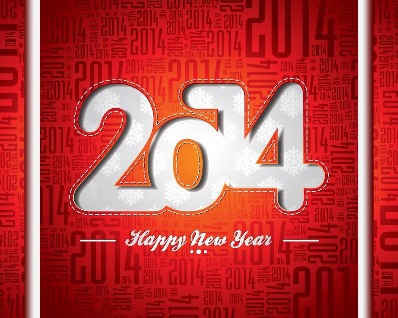 Happy New Year 2014 for 1280 x 1024 resolution