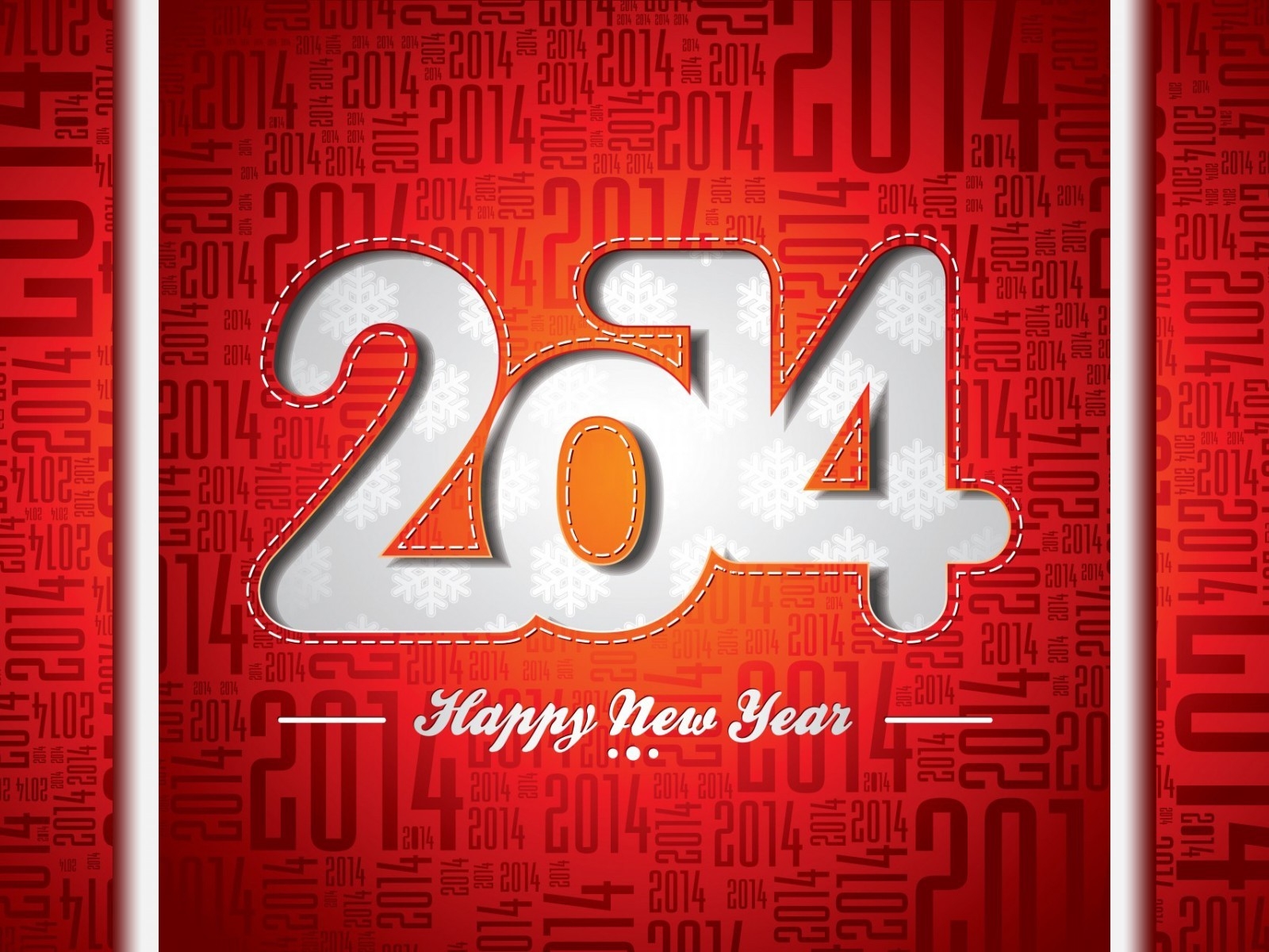 Happy New Year 2014 for 1600 x 1200 resolution