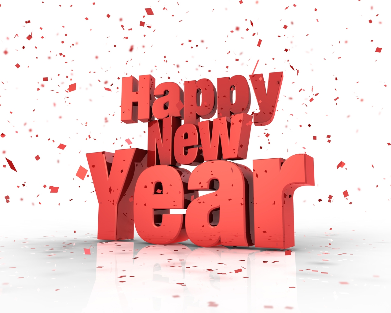Happy New Year Font for 1280 x 1024 resolution