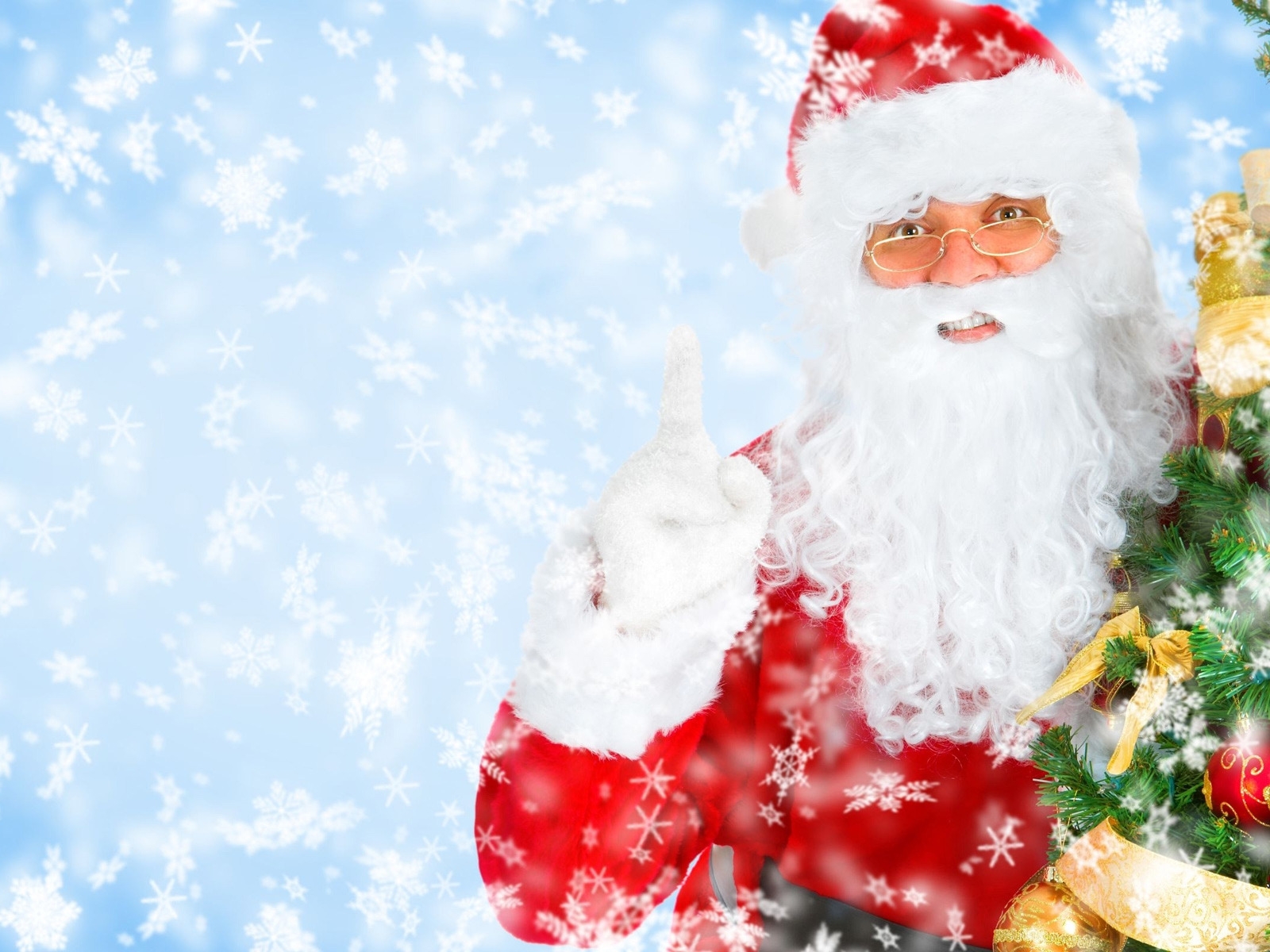 Happy Santa for 1600 x 1200 resolution