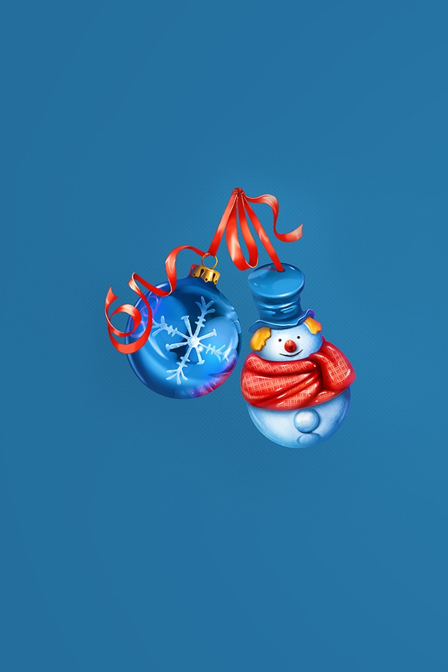 Happy Santa Globe for 640 x 960 iPhone 4 resolution