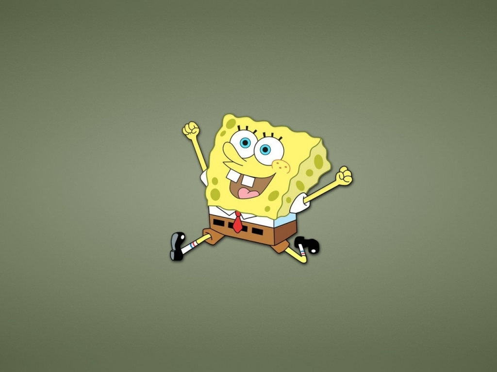 Happy SpongeBob SquarePants for 1024 x 768 resolution