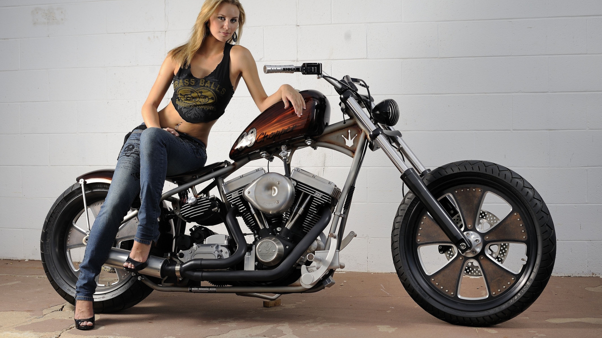 Harley Davidson Classic Bobber for 1920 x 1080 HDTV 1080p resolution