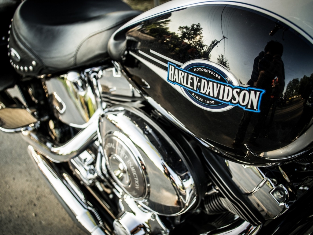 Harley Davidson Logo for 1024 x 768 resolution