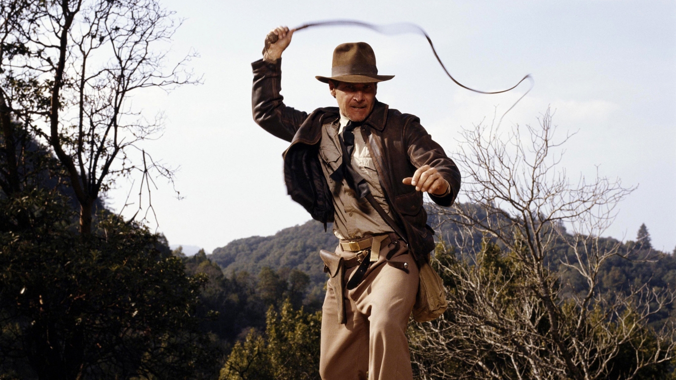 Harrison Ford as Indiana Jones for 1366 x 768 HDTV resolution