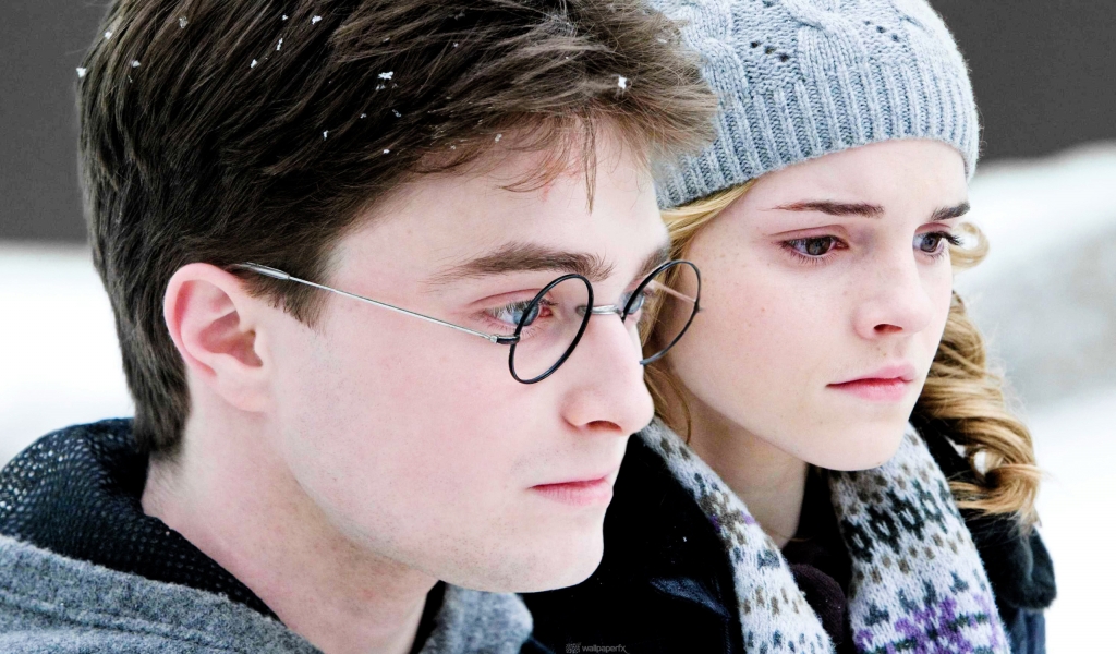 Harry and Hermione for 1024 x 600 widescreen resolution