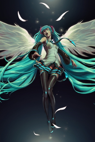 Hatsune Miku Vocal for 320 x 480 iPhone resolution