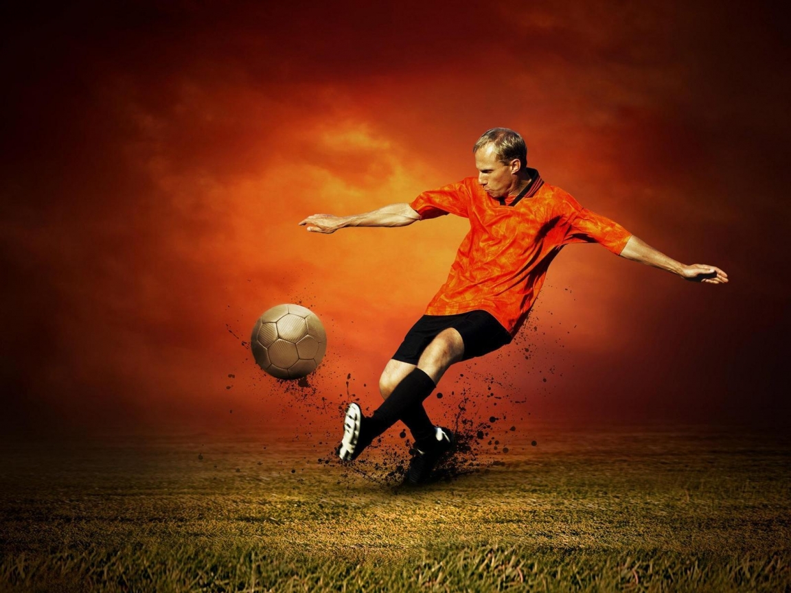 HDR Football Player for 1152 x 864 resolution