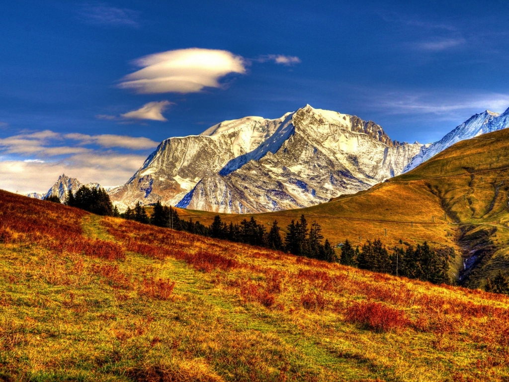HDR Mountain Landscape for 1024 x 768 resolution