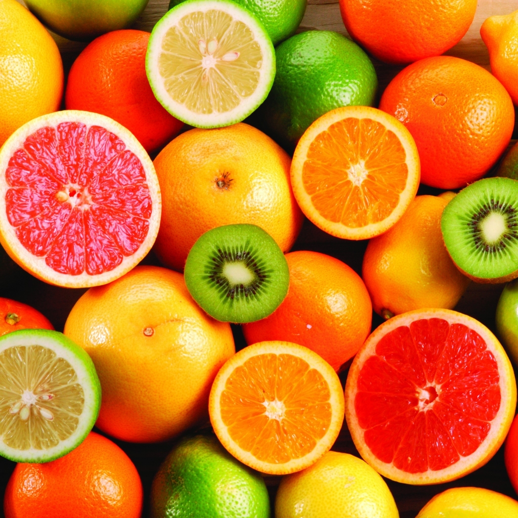 Healthy Citrus 1024 x 1024 iPad Wallpaper