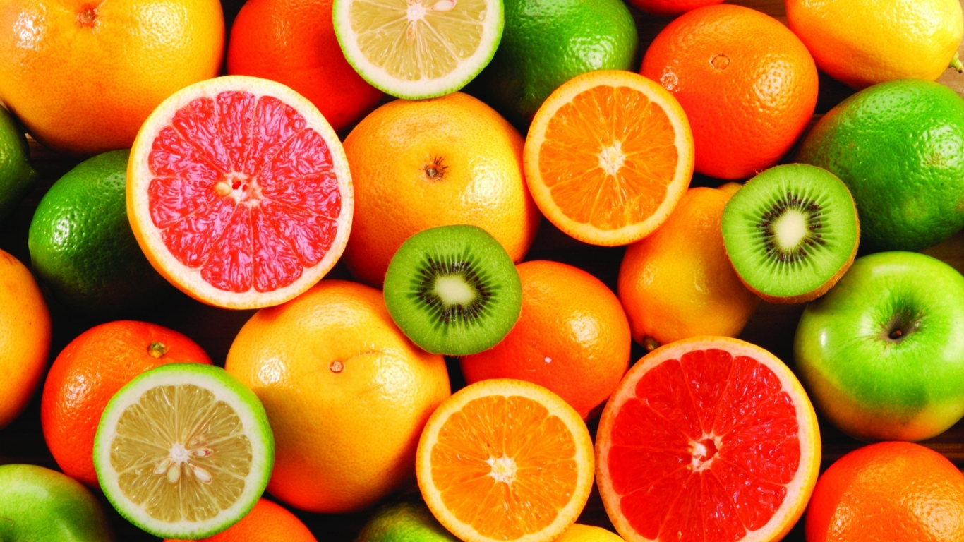 Healthy Citrus for 1366 x 768 HDTV resolution