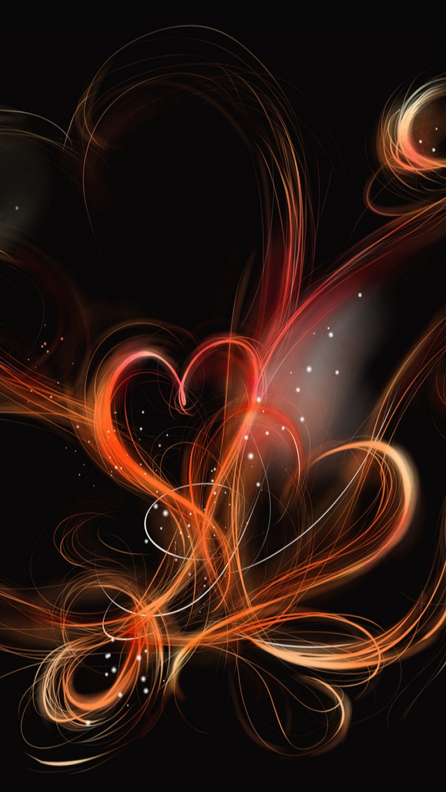Heart Designs for 640 x 1136 iPhone 5 resolution