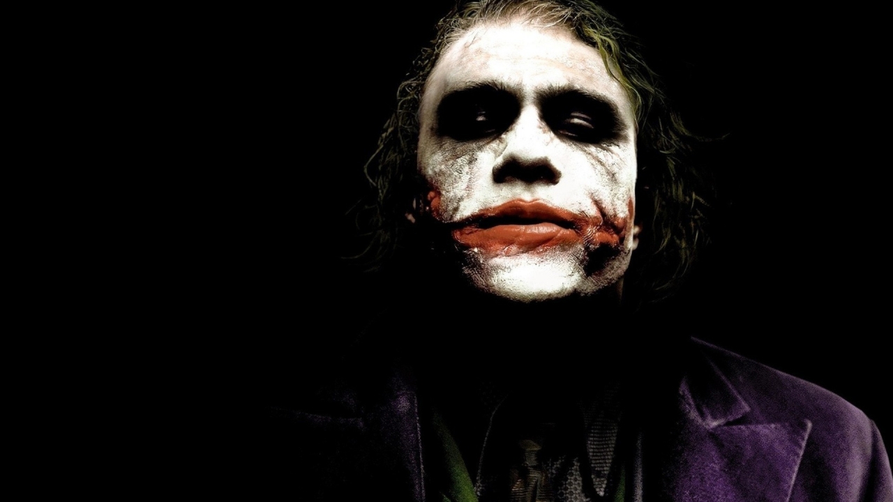 Heath Ledger The Joker 1280 x 720 HDTV 720p Wallpaper
