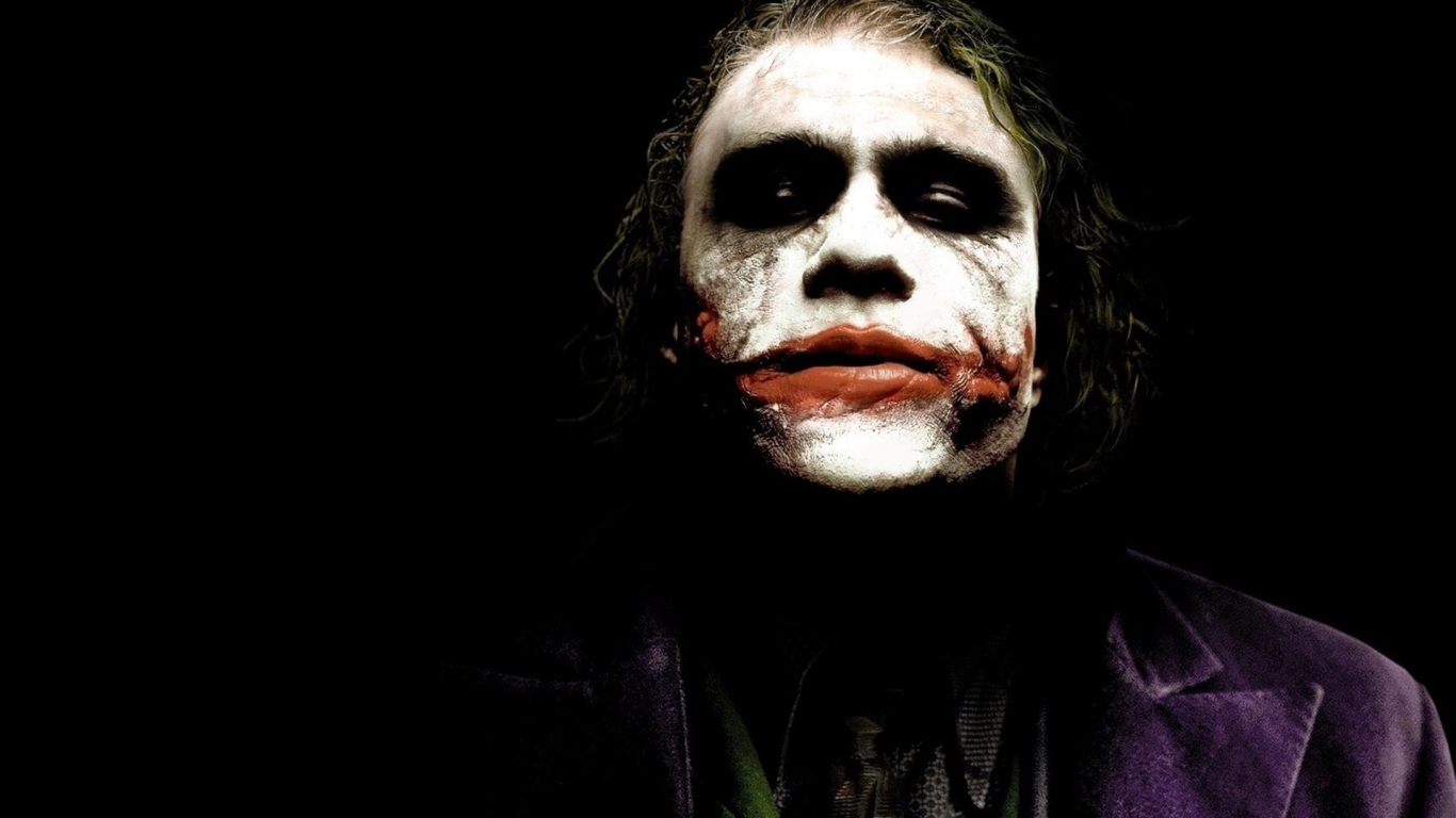 Heath Ledger The Joker for 1366 x 768 HDTV resolution