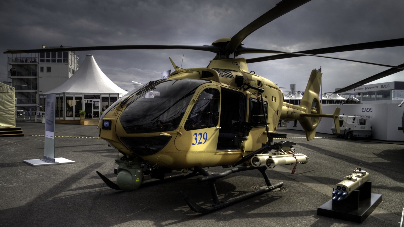 Helicopter EC 635  for 1366 x 768 HDTV resolution