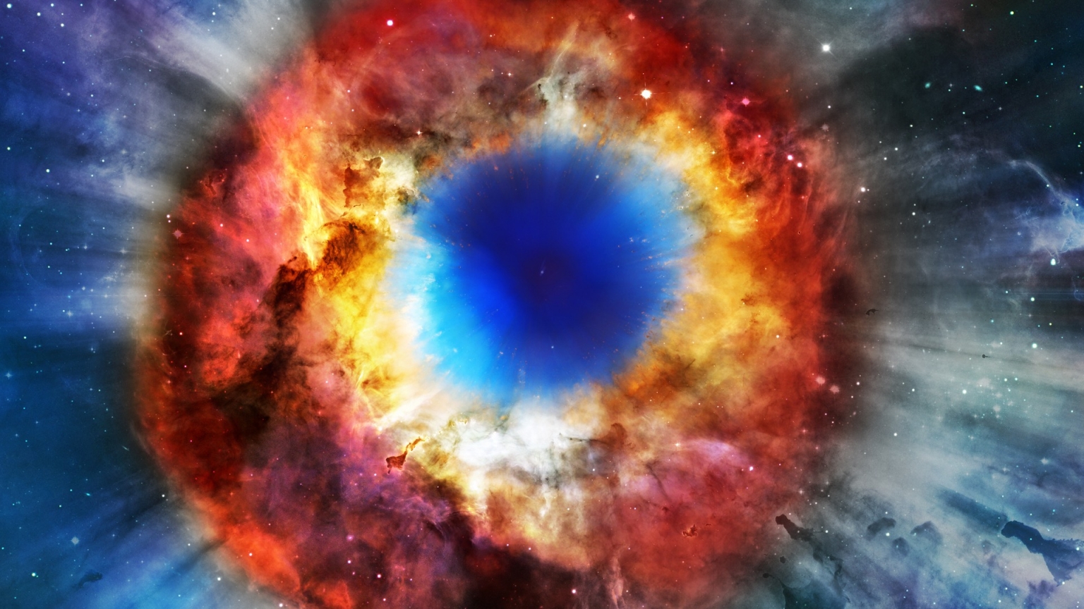 Helix Nebula for 1536 x 864 HDTV resolution