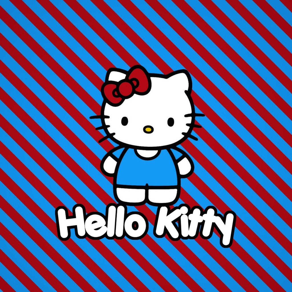 Hello Kitty for 1024 x 1024 iPad resolution