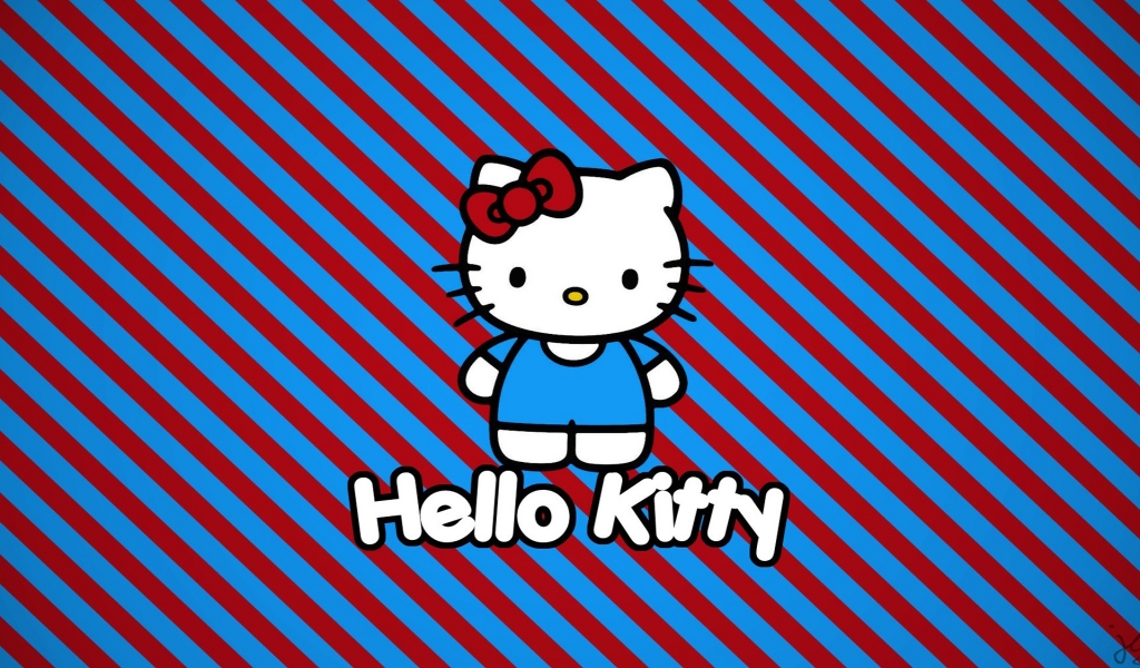 Hello Kitty for 1024 x 600 widescreen resolution